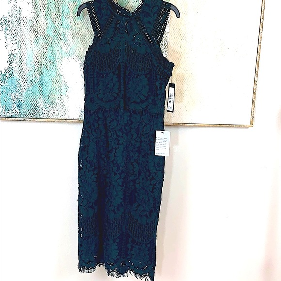 Lulus Dresses & Skirts - Lulus dark emerald green lace dress. XS.NWT